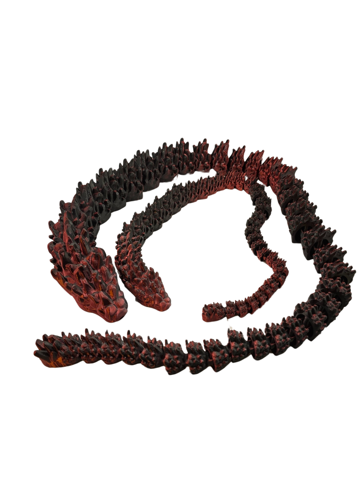 Bewegliche Drachen-Schlange als verspielte Tischdeko oder Geschenkidee – Fantasiefigur in zwei Längen erhältlich