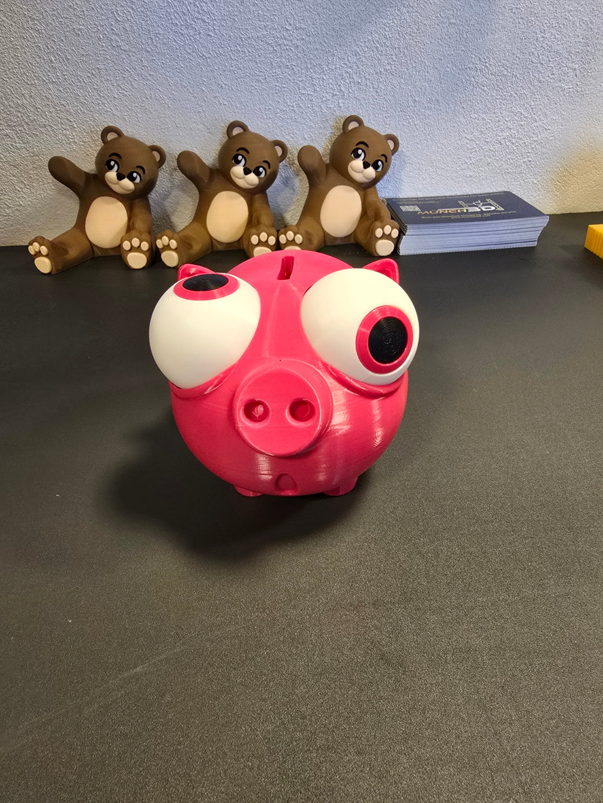 Lustiges Sparschwein mit Riesenaugen – witzige Deko & Geschenkidee für Kinder & Erwachsene