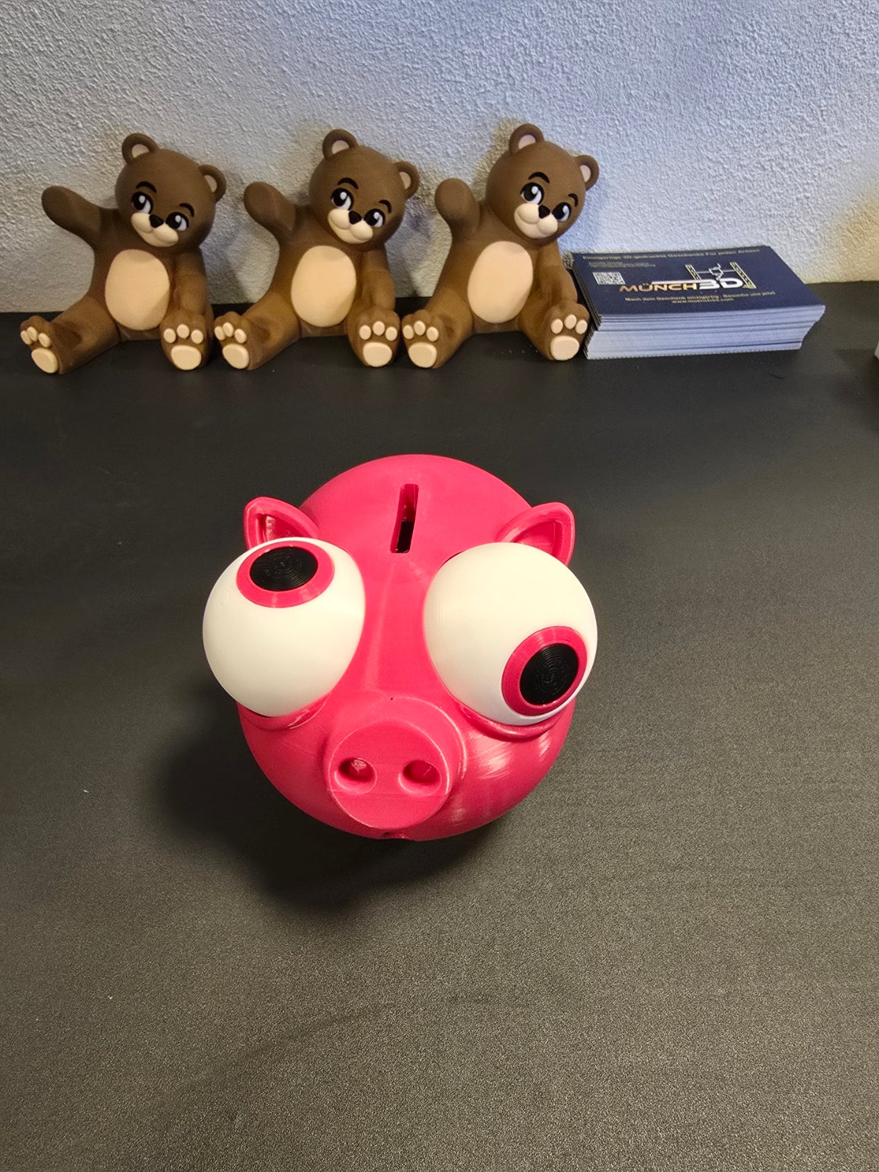 Lustiges Sparschwein mit Riesenaugen – witzige Deko & Geschenkidee für Kinder & Erwachsene