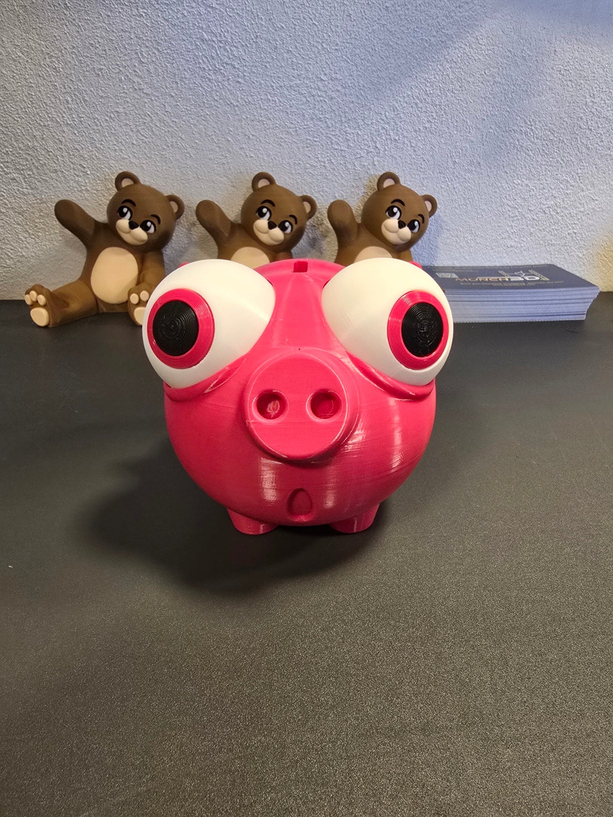 Lustiges Sparschwein mit Riesenaugen – witzige Deko & Geschenkidee für Kinder & Erwachsene