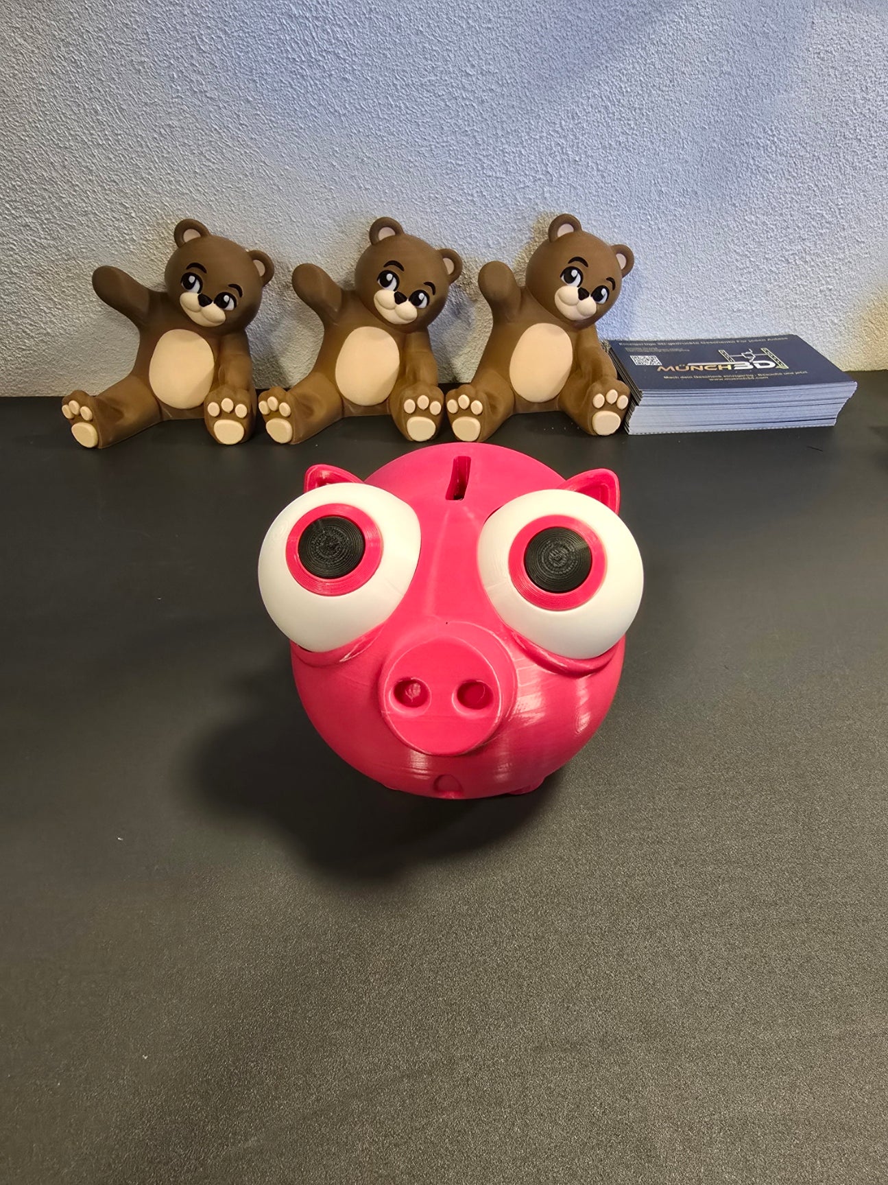 Lustiges Sparschwein mit Riesenaugen – witzige Deko & Geschenkidee für Kinder & Erwachsene