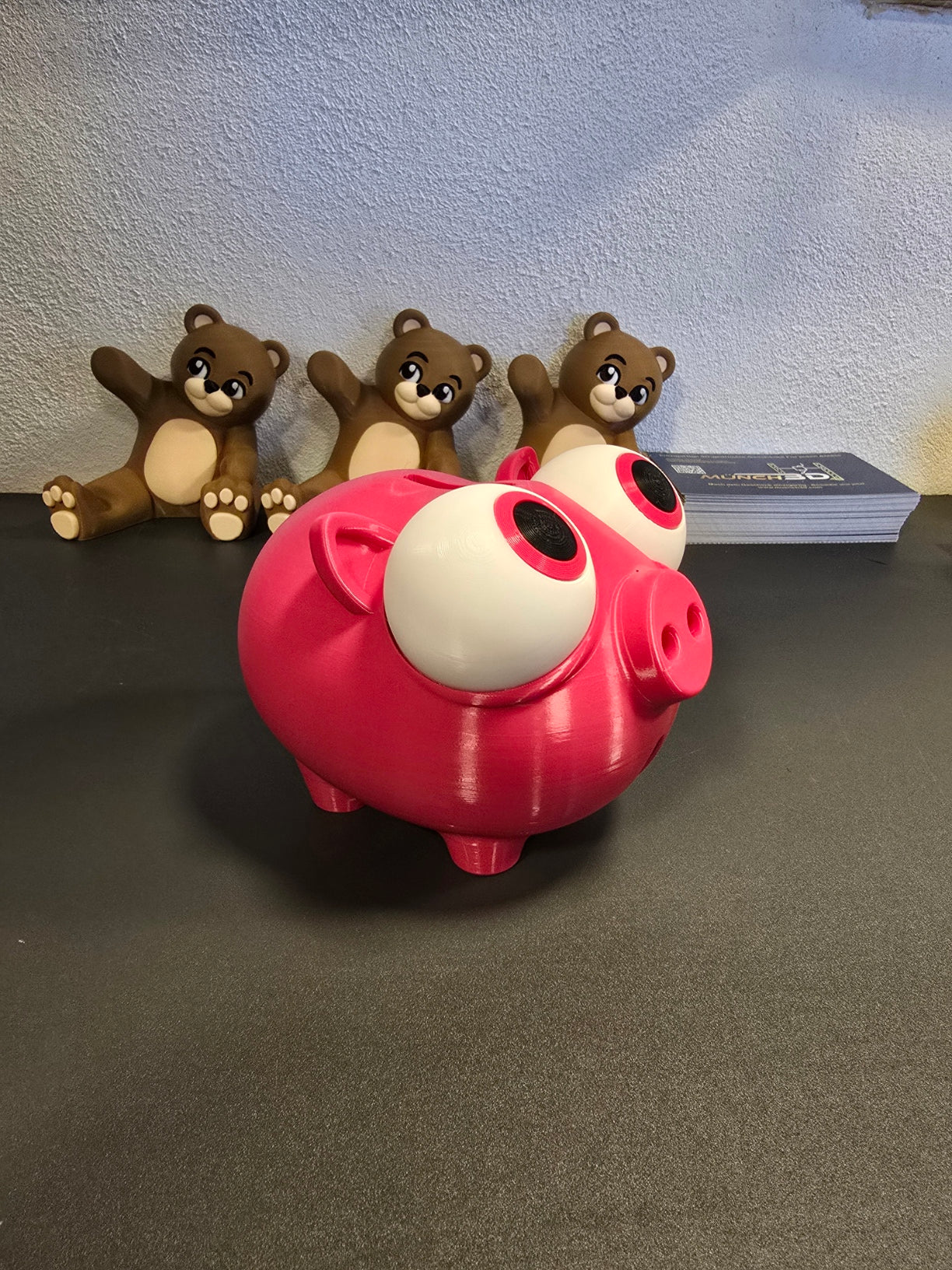 Lustiges Sparschwein mit Riesenaugen – witzige Deko & Geschenkidee für Kinder & Erwachsene