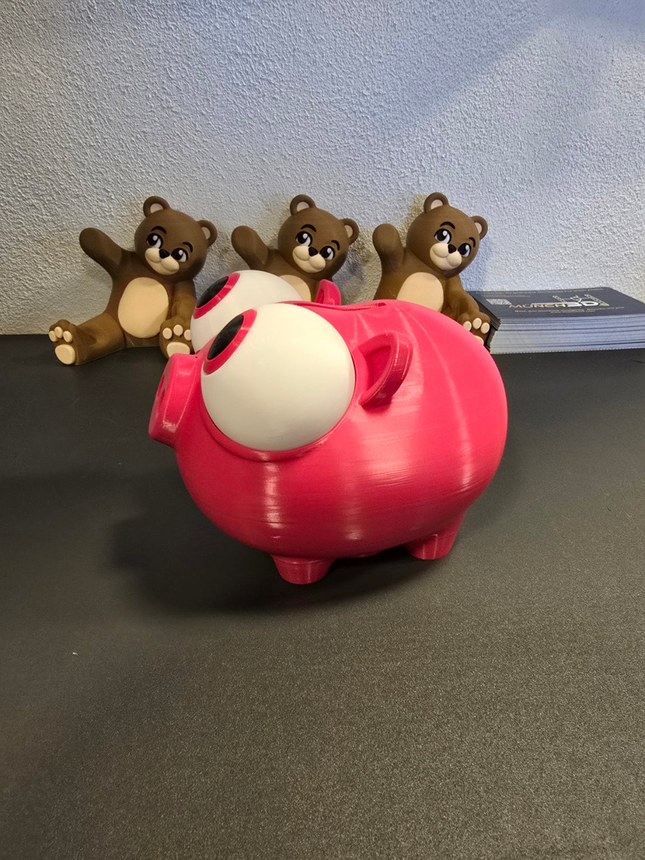 Lustiges Sparschwein mit Riesenaugen – witzige Deko & Geschenkidee für Kinder & Erwachsene