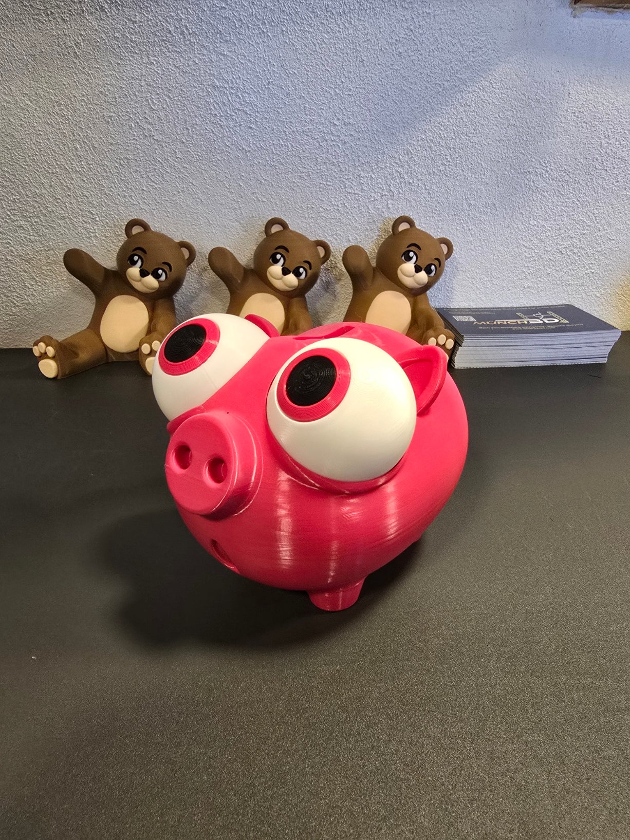 Lustiges Sparschwein mit Riesenaugen – witzige Deko & Geschenkidee für Kinder & Erwachsene