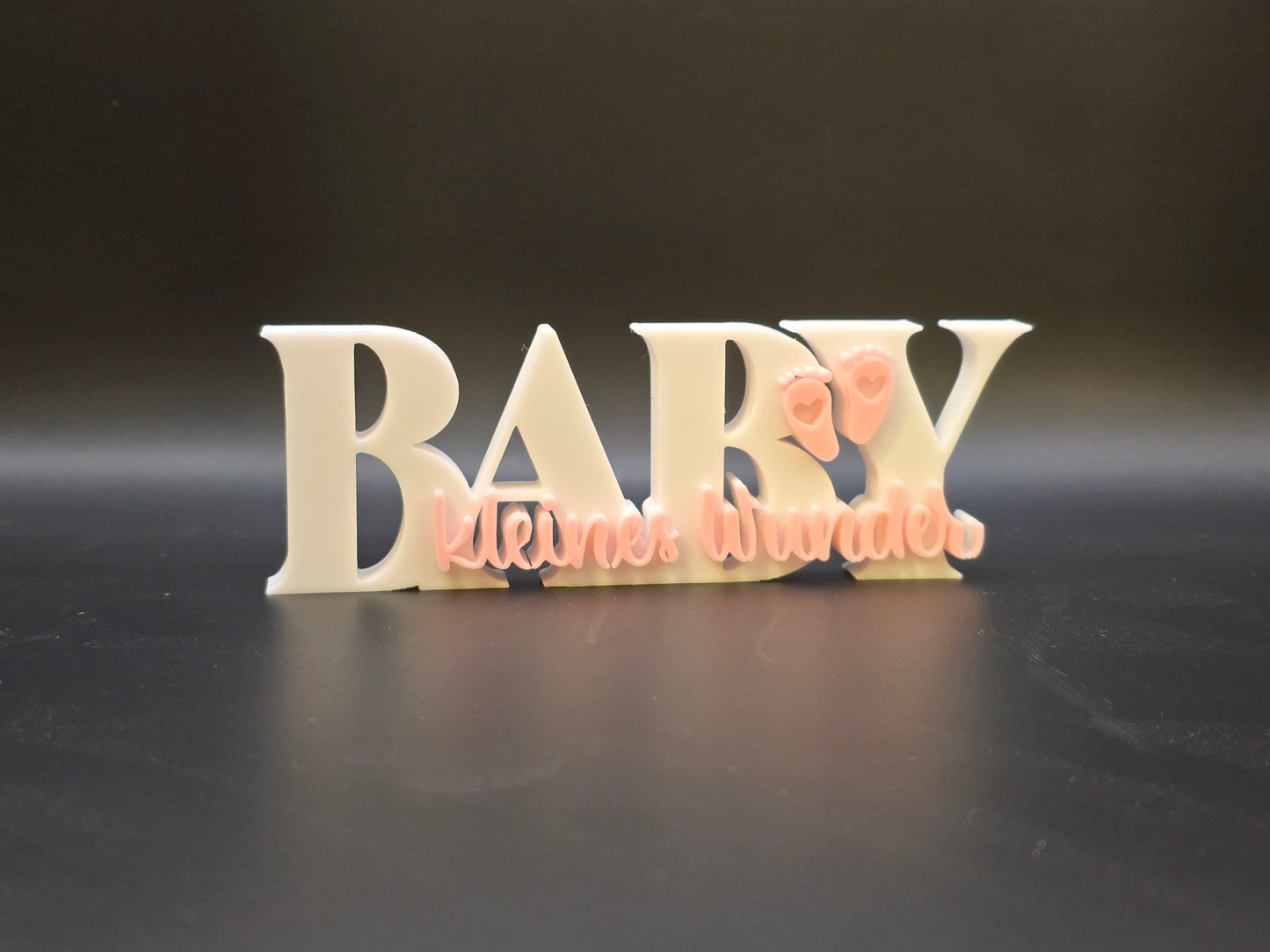 Personalisierbares Baby Kleines Wunder Schild zur Geburt & Taufe – liebevolle Babyzimmer-Deko & Geschenkidee