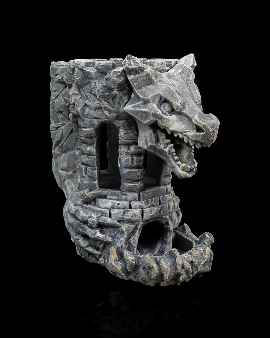 Drachen-Festung mit Würfel im Ausgang