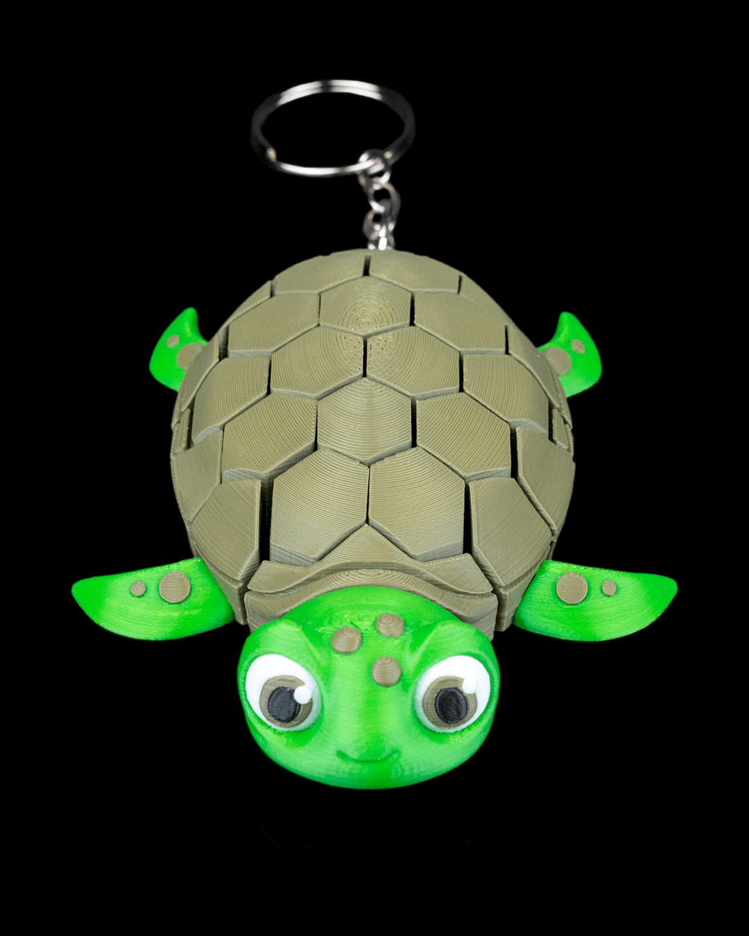 Süßer Schildkröten Schlüsselanhänger – beweglich & personalisierbar – Geschenkidee für Tierfreunde & Reptilienfans