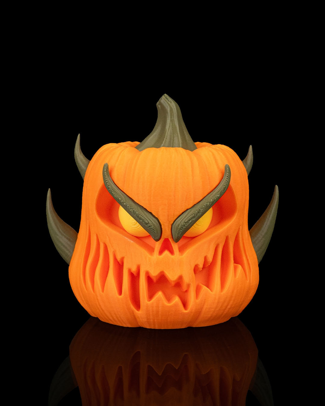 Halloween Kürbis Figuren 3er Set 🎃 Gruselige Tisch- & Partydeko für Herbst – Geschenkidee für Halloween-Fans, Freunde & Familie, je ca. 14 cm hoch