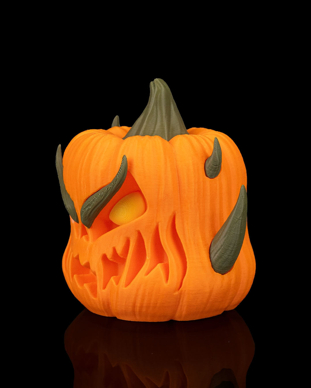 Halloween Kürbis Figuren 3er Set 🎃 Gruselige Tisch- & Partydeko für Herbst – Geschenkidee für Halloween-Fans, Freunde & Familie, je ca. 14 cm hoch