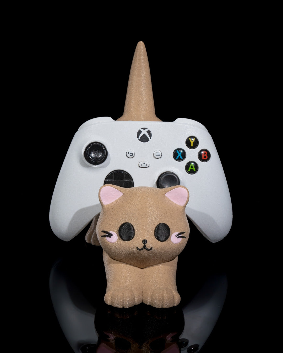 Katzen Handy- & Controller-Halter – Niedliche Geschenkidee für Gamer & Katzenfans – Dekorativ & funktional