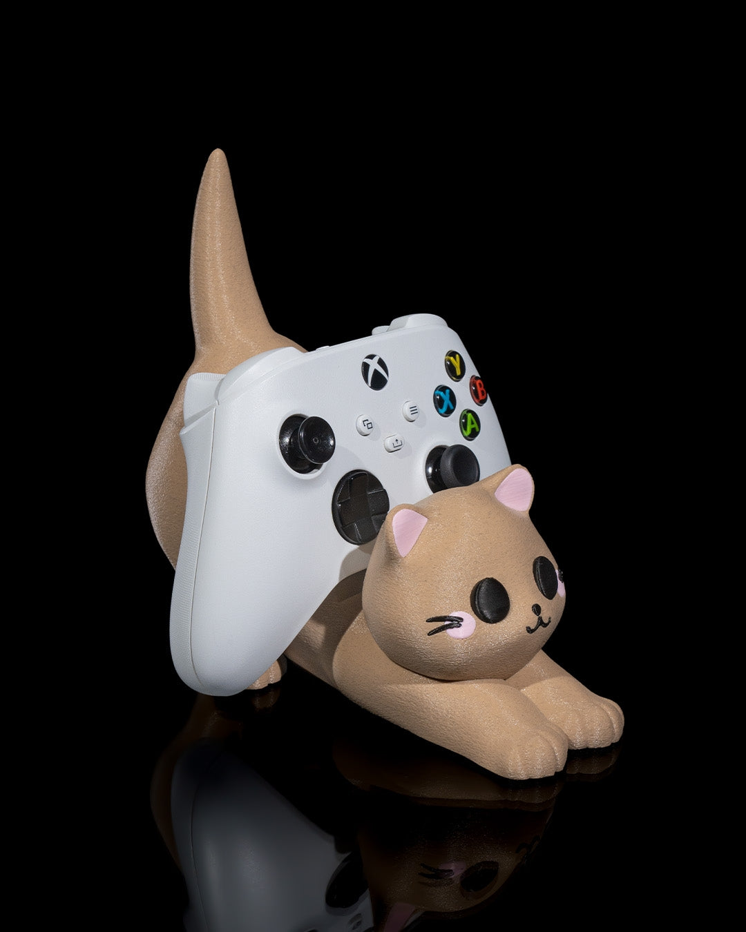 Katzen Handy- & Controller-Halter – Niedliche Geschenkidee für Gamer & Katzenfans – Dekorativ & funktional