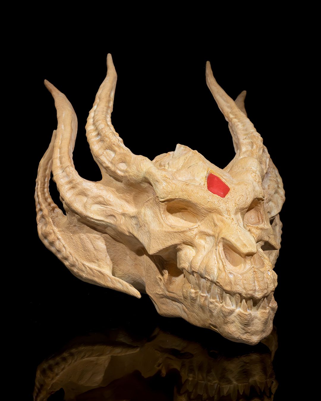 Silberner Drachenschädel - Münch3D