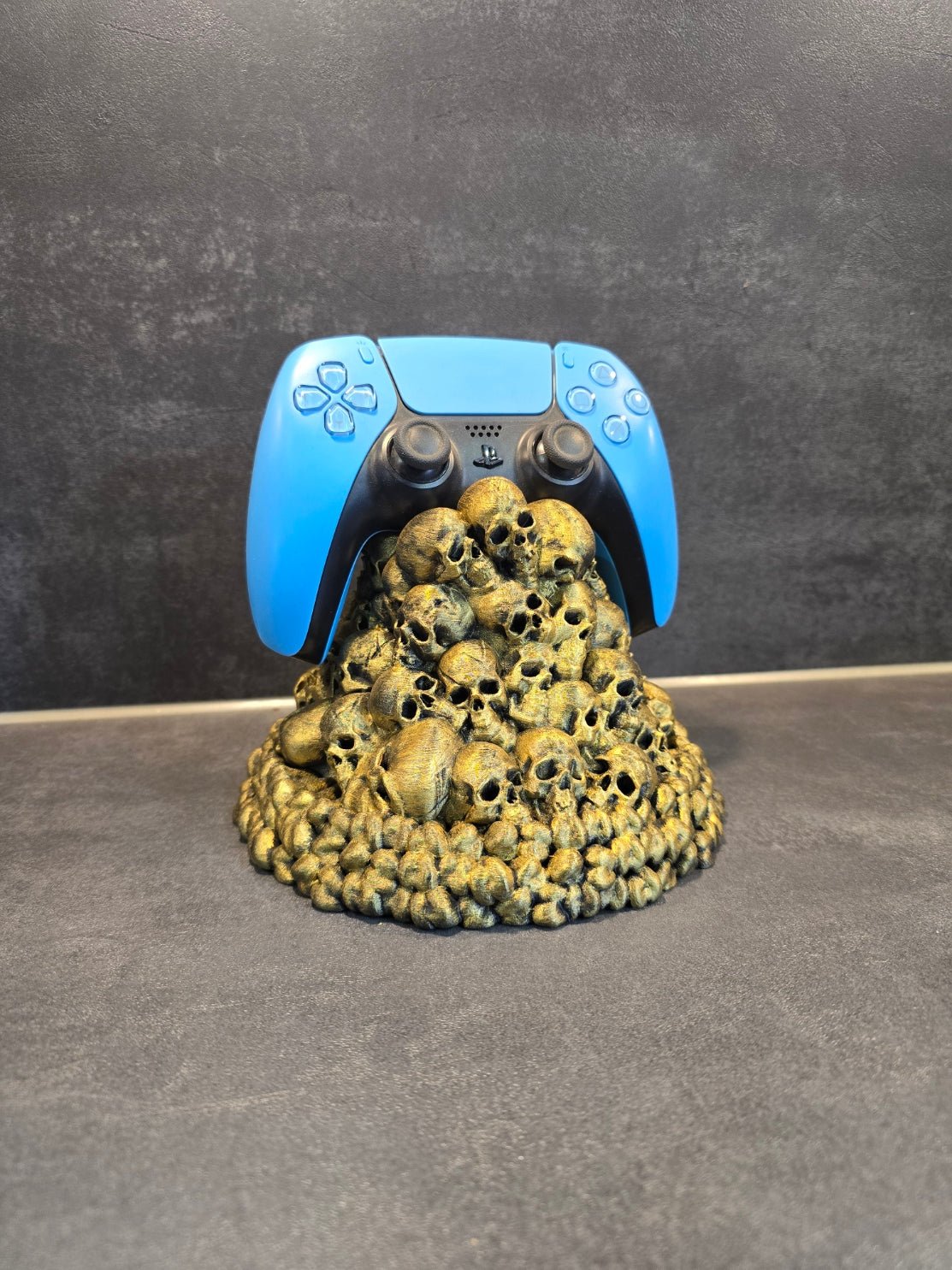 Handbemalter Totenkopf Controllerhalter als Geschenk für Gamer