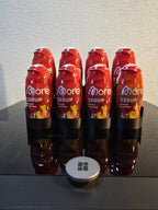 Treppen-Organizer für 8 Flaschen – passend für More Nutrition Zerup - physisches 3D-Modell, Ansicht 2