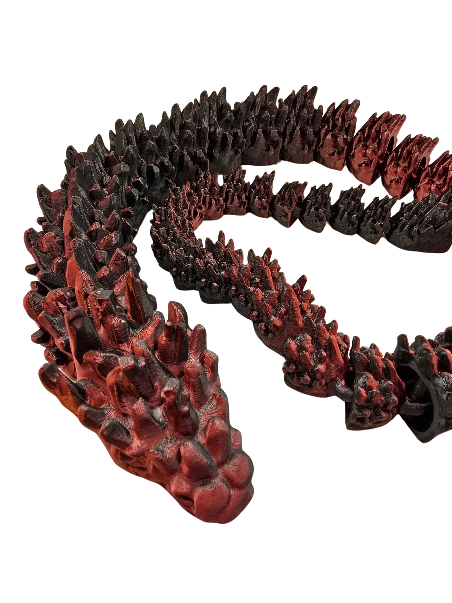 Detaillierter Kopf der Drachen-Schlange


