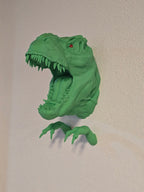 T-Rex Wandhalterung für Headset mit wählbarer Augenfarbe - physisches 3D-Modell, Ansicht 4