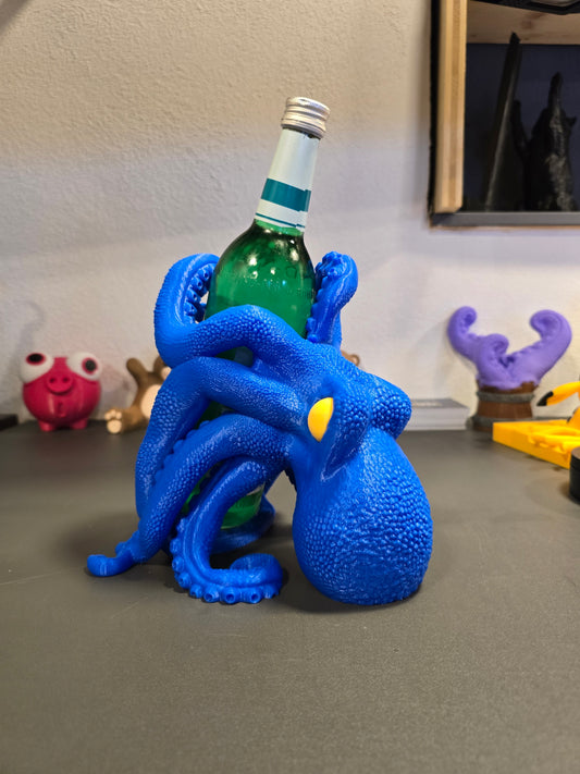Oktopus Weinflaschenhalter – Maritime Tischdeko & Geschenkidee für Weinliebhaber in vielen Farben für Küche & Bar