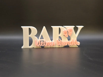 Personalisierbares Baby Kleines Wunder Schild zur Geburt & Taufe – liebevolle Babyzimmer-Deko & Geschenkidee