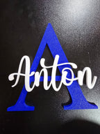 Personalisierbares Türschild mit Namen (20 cm | 3D-Druck) - physisches 3D-Modell, Ansicht 2