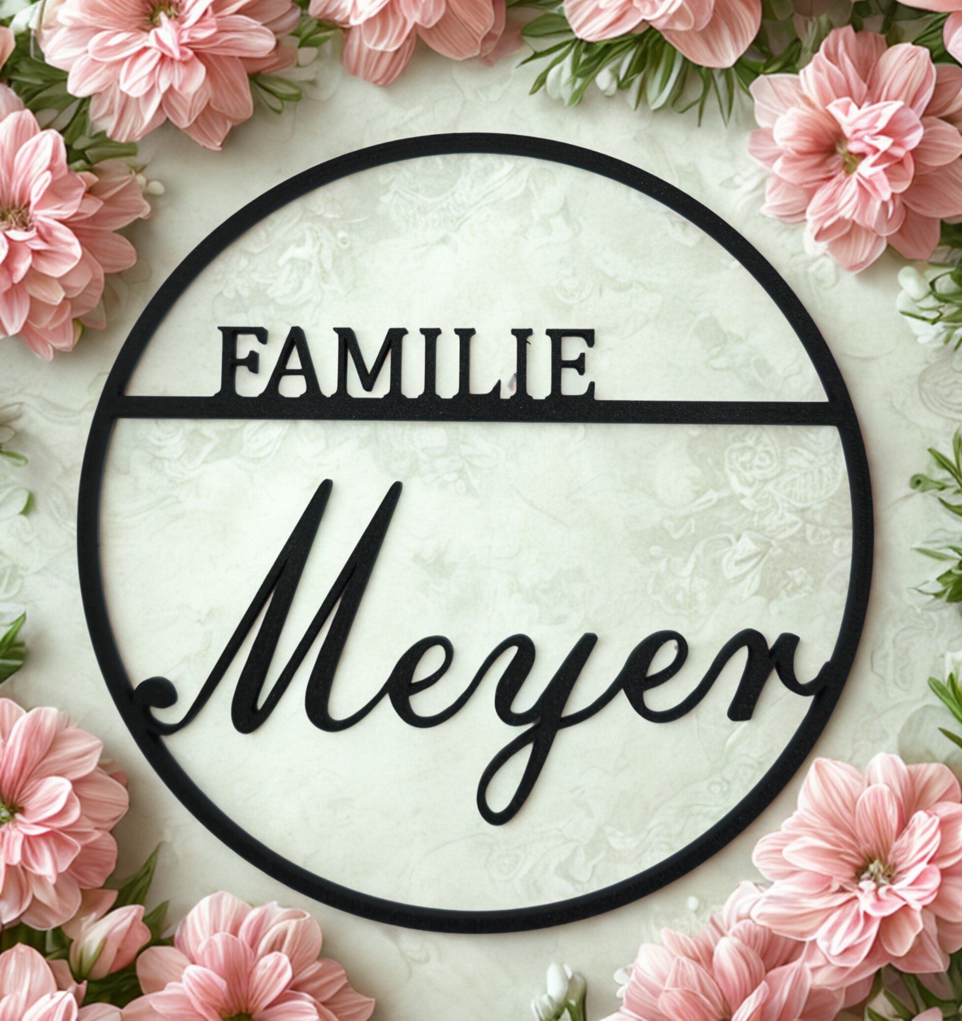 Personalisierbares Türschild Außenbereich Wetterfest