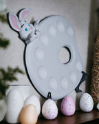 Künstler-Mischpalette Kreativ-Hase Malzubehör für Ostern (25cm) - physisches 3D-Modell, Ansicht 1