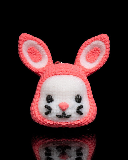 Adora Bunny-Schlüsselanhänger aus PLA, ca. 5 cm hoch, süßes und detailreiches Design, ideal für Schlüssel, Taschen und Geschenke