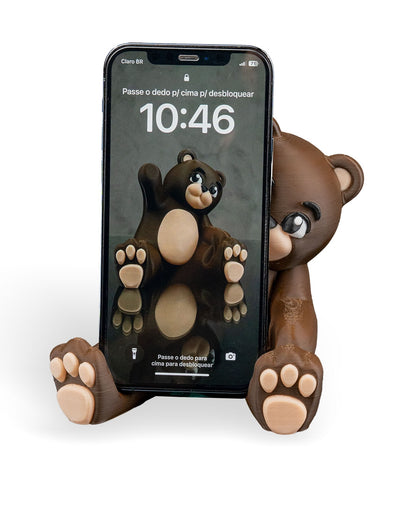 Süßer Bären-Handyhalter – Charmanter Smartphone-Ständer aus PLA – Deko & Funktion vereint für dein Zuhause
