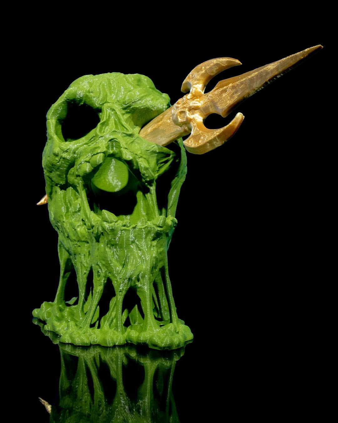 Totenkopf Würfelturm – Gruseliges Gaming-Zubehör für Rollenspiele und Tabletop - physisches 3D-Modell, Ansicht 3