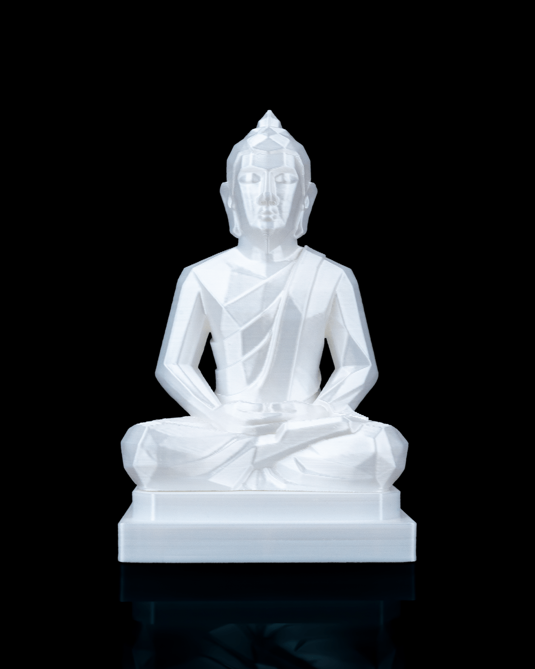 Buddha-Statue modern – Frontalansicht

