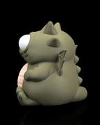 Drachen Sparschwein "Cashling" (Detailreicher 3D-Druck) - physisches 3D-Modell, Ansicht 3