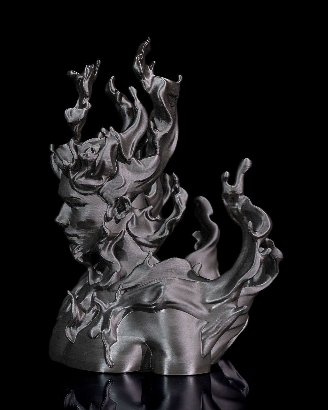 Rückansicht Mann – künstlerische Linien

