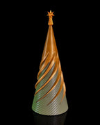 Stilvolle Weihnachtsbaum-Deko mit goldenen Akzenten – Zeitlos für Ihr Zuhause - physisches 3D-Modell, Ansicht 1