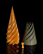 Stilvolle Weihnachtsbaum-Deko mit goldenen Akzenten – Zeitlos für Ihr Zuhause - physisches 3D-Modell, Ansicht 2