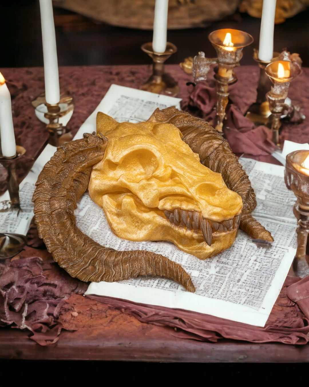 Golddrachenschädel - Münch3D