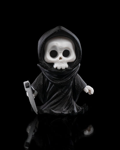 Sensenmann Schlüsselanhänger – 6 cm Mini Grim Reaper für Schlüssel und Taschen, perfekt für Horror- und Gothic-Fans