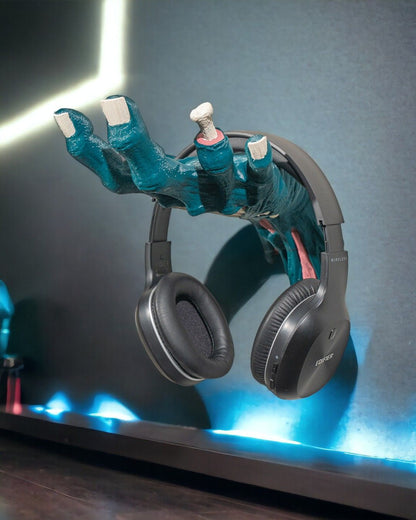 Hand Headsethalter – 3D-gedruckte Headset-Halterung im Horror-Design | Perfekte Wanddekoration für Gamer
