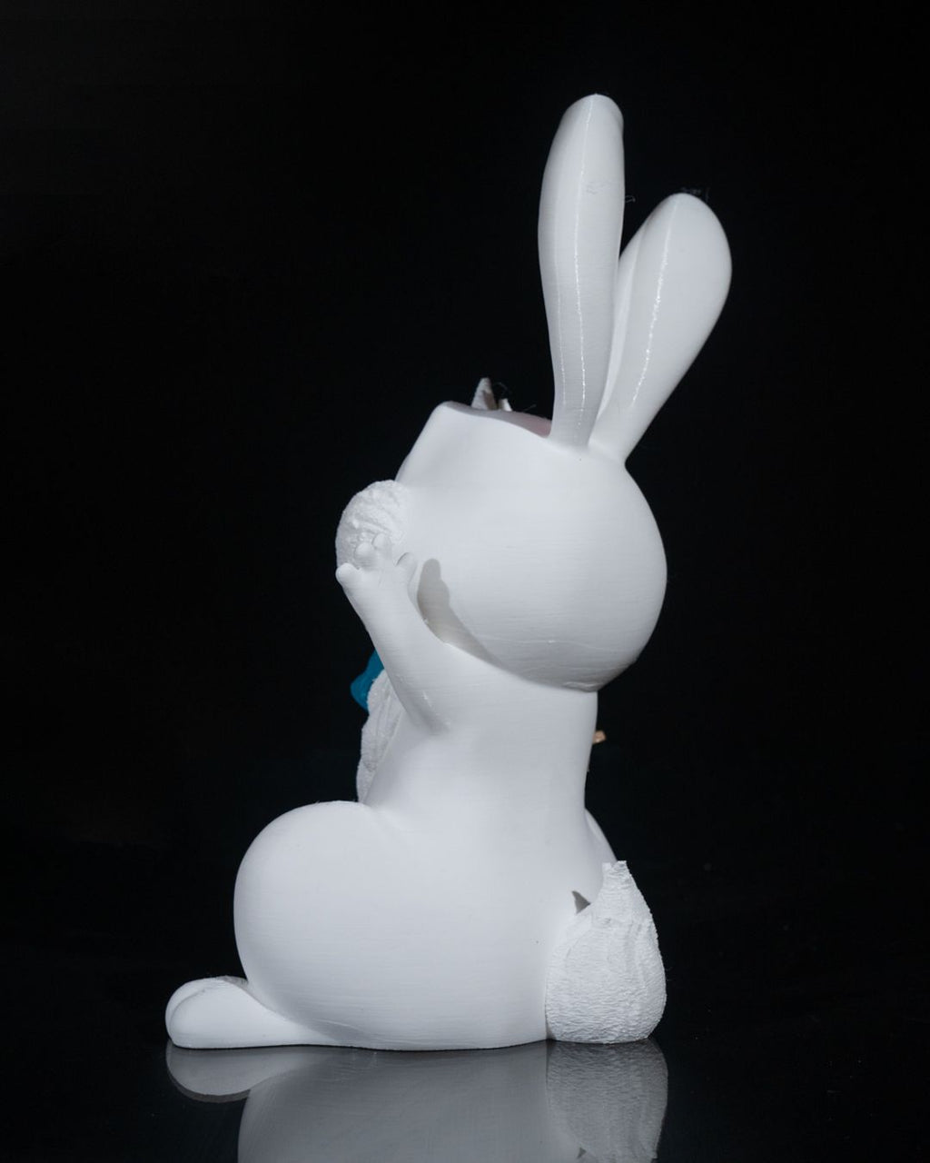 Große Hasenfigur – Dein Wegweiser für die Oster-Eiersuche (22cm) - physisches 3D-Modell, Ansicht 7