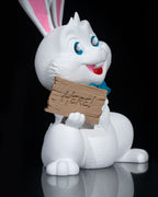Große Hasenfigur – Dein Wegweiser für die Oster-Eiersuche (22cm) - physisches 3D-Modell, Ansicht 9