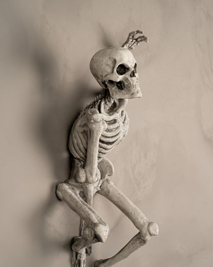 Gruselige Skelett Wanddeko – Horror Schädel & Gothic-Interieur Deko für Halloween-Partys & Zuhause
