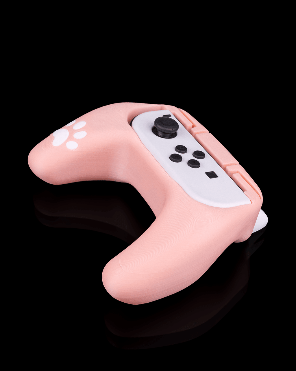 Kitty Paw Joy-Con Grip – Katzenpfote Switch Handgriff - physisches 3D-Modell, Ansicht 3