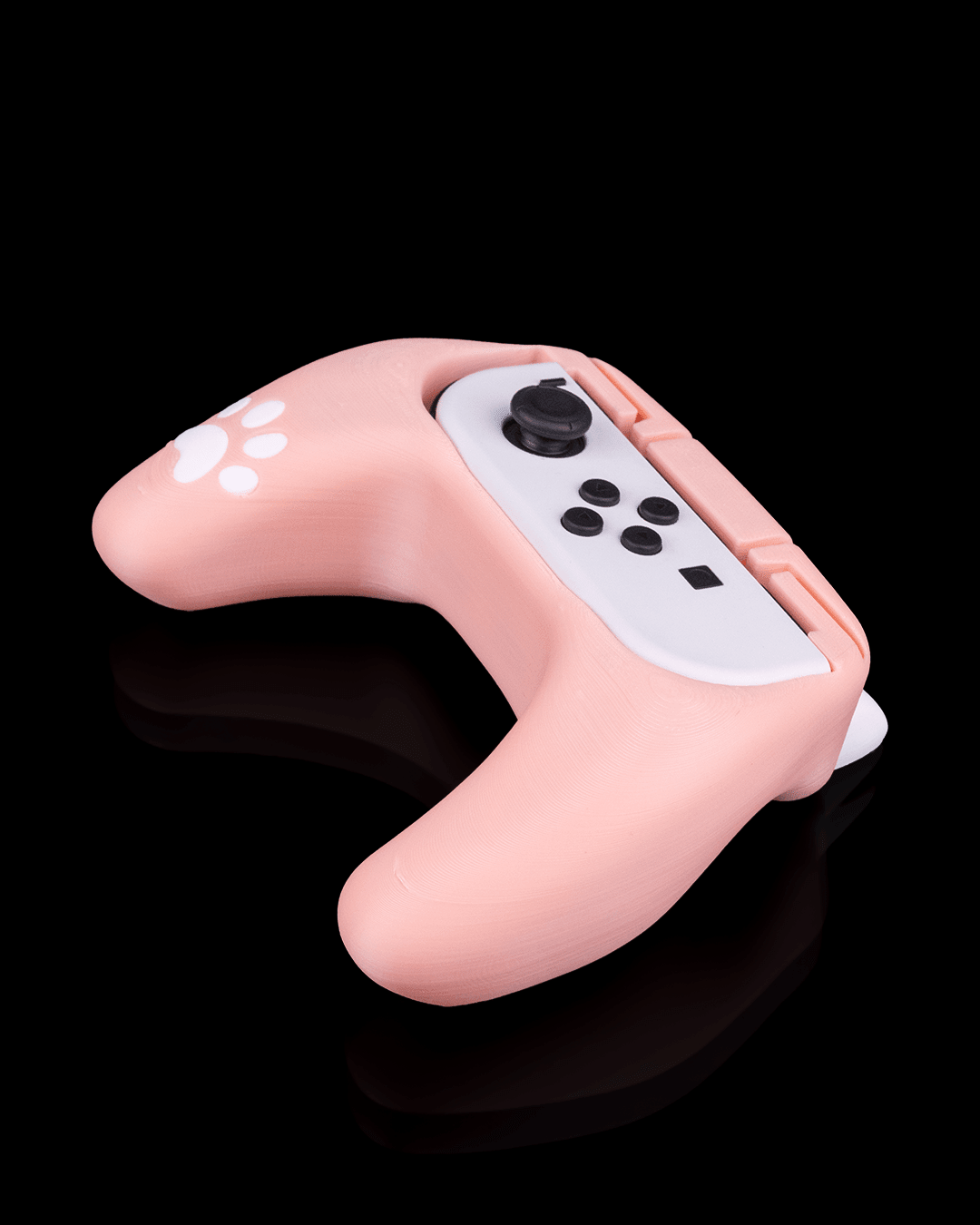 Kitty Paw Joy-Con Grip – Katzenpfote Switch Handgriff - physisches 3D-Modell, Ansicht 3