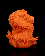 Dynamische Flammenbasis rund um die Figur

