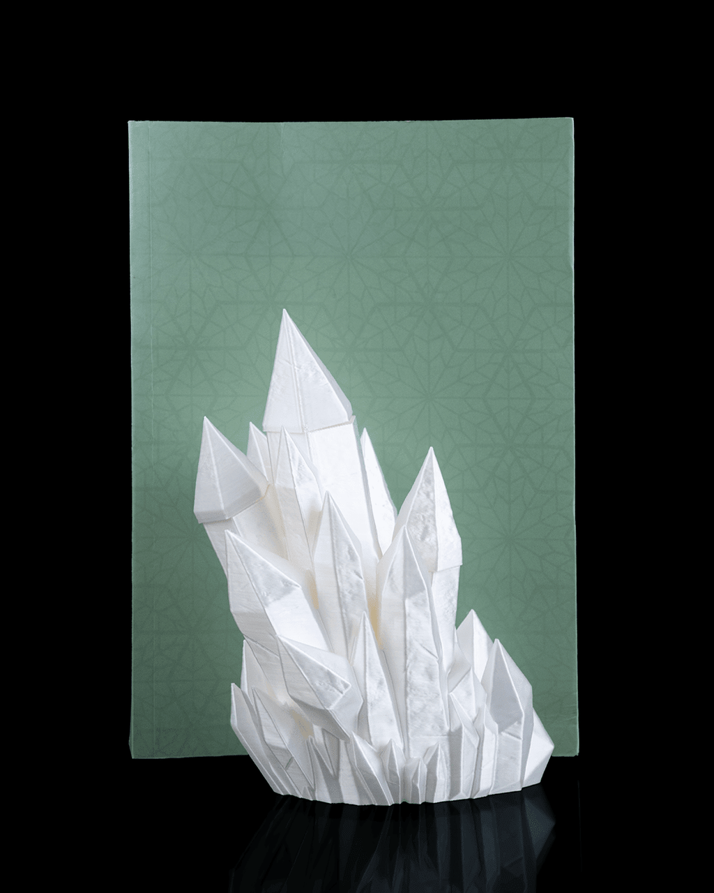 Lore Crystal – Magisches Set aus Buchstütze & Lesezeichen - physisches 3D-Modell, Ansicht 1