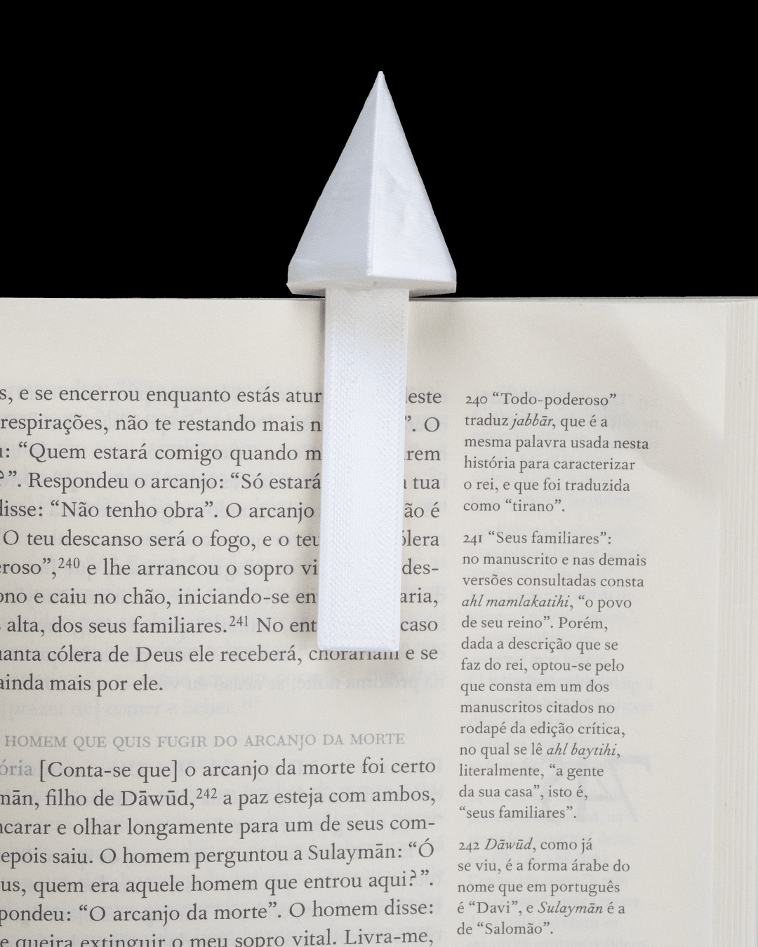 Lore Crystal – Magisches Set aus Buchstütze & Lesezeichen - physisches 3D-Modell, Ansicht 3