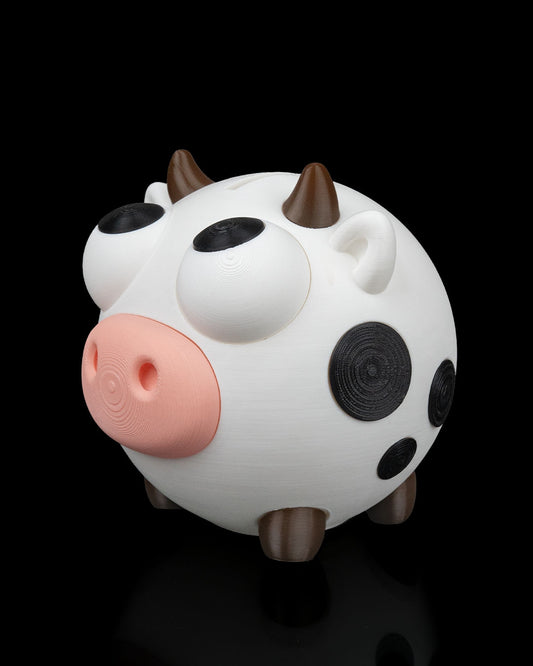 Moo-ney Saves Coin Bank | Die süße Kuh Spardose im Cartoon-Stil | Ideal für Kinder & Bauernhof-Fans