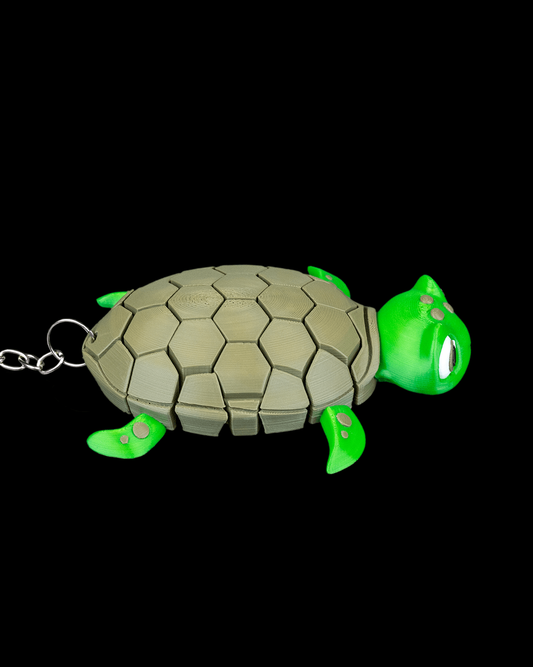 Süßer Schildkröten Schlüsselanhänger – beweglich & personalisierbar – Geschenkidee für Tierfreunde & Reptilienfans