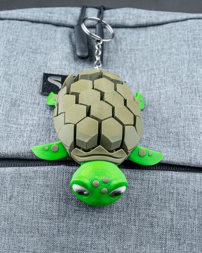 Süßer Schildkröten Schlüsselanhänger – beweglich & personalisierbar – Geschenkidee für Tierfreunde & Reptilienfans