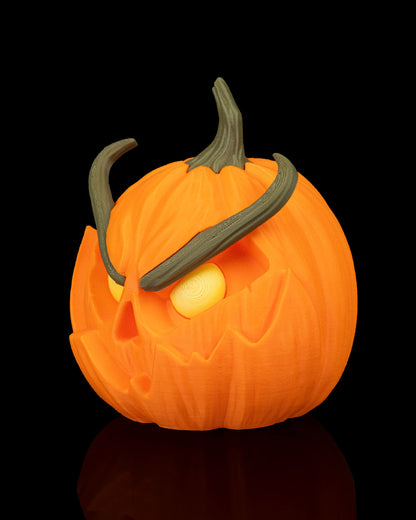 Halloween Kürbis Figuren 3er Set 🎃 Gruselige Tisch- & Partydeko für Herbst – Geschenkidee für Halloween-Fans, Freunde & Familie, je ca. 14 cm hoch