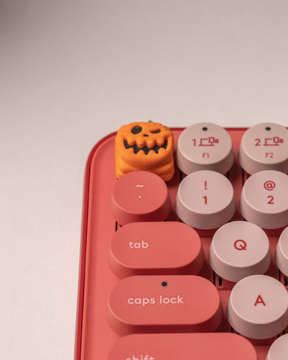 Kürbis Halloween-Tastenkappe – Perfekt für deine Tastatur im Spooky-Style