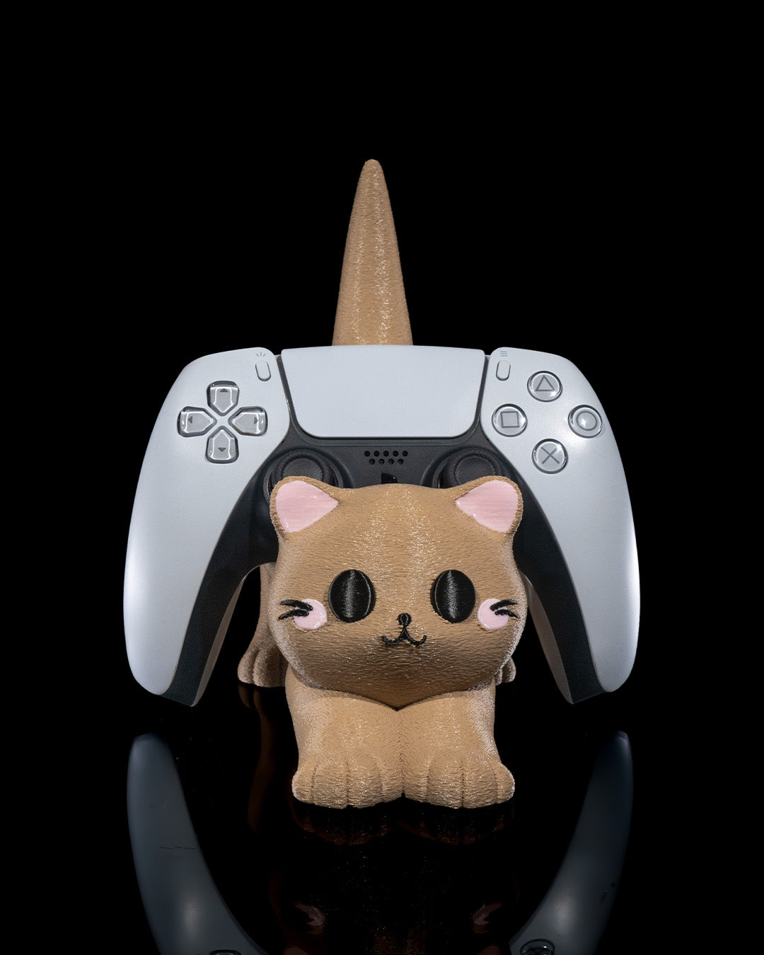 Katzen Handy- & Controller-Halter – Niedliche Geschenkidee für Gamer & Katzenfans – Dekorativ & funktional